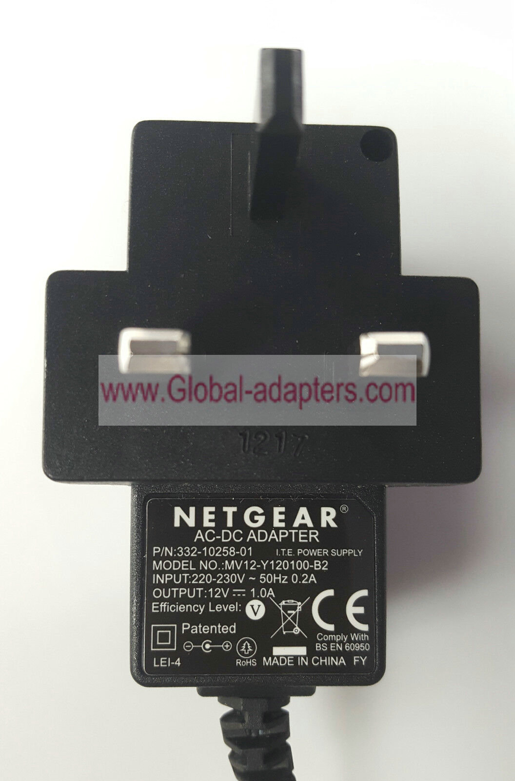 New Netgear 12V 1A MV12-Y120100-B2 Adapter AC DC Power 332-10258-01 power supply